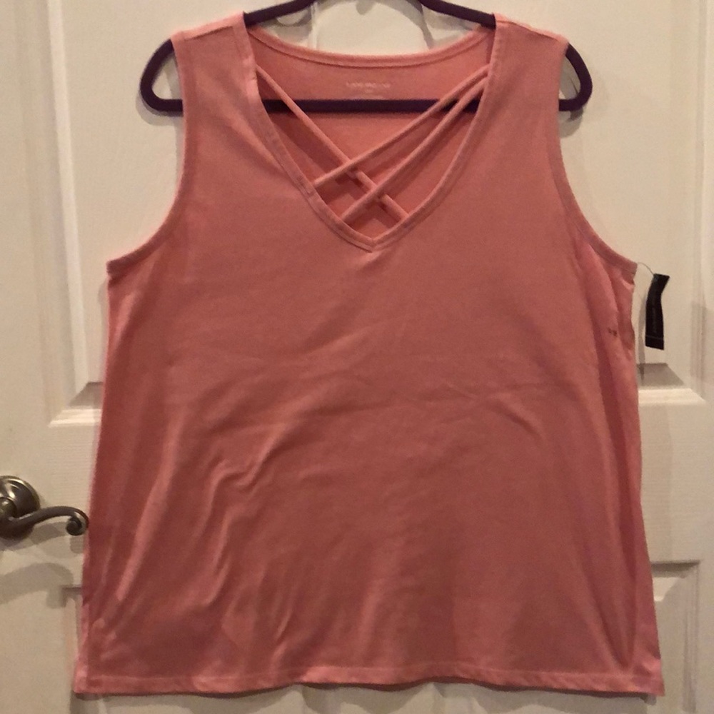 NWT NEW Lane Bryant Pink Sleeveless tank top 14/16